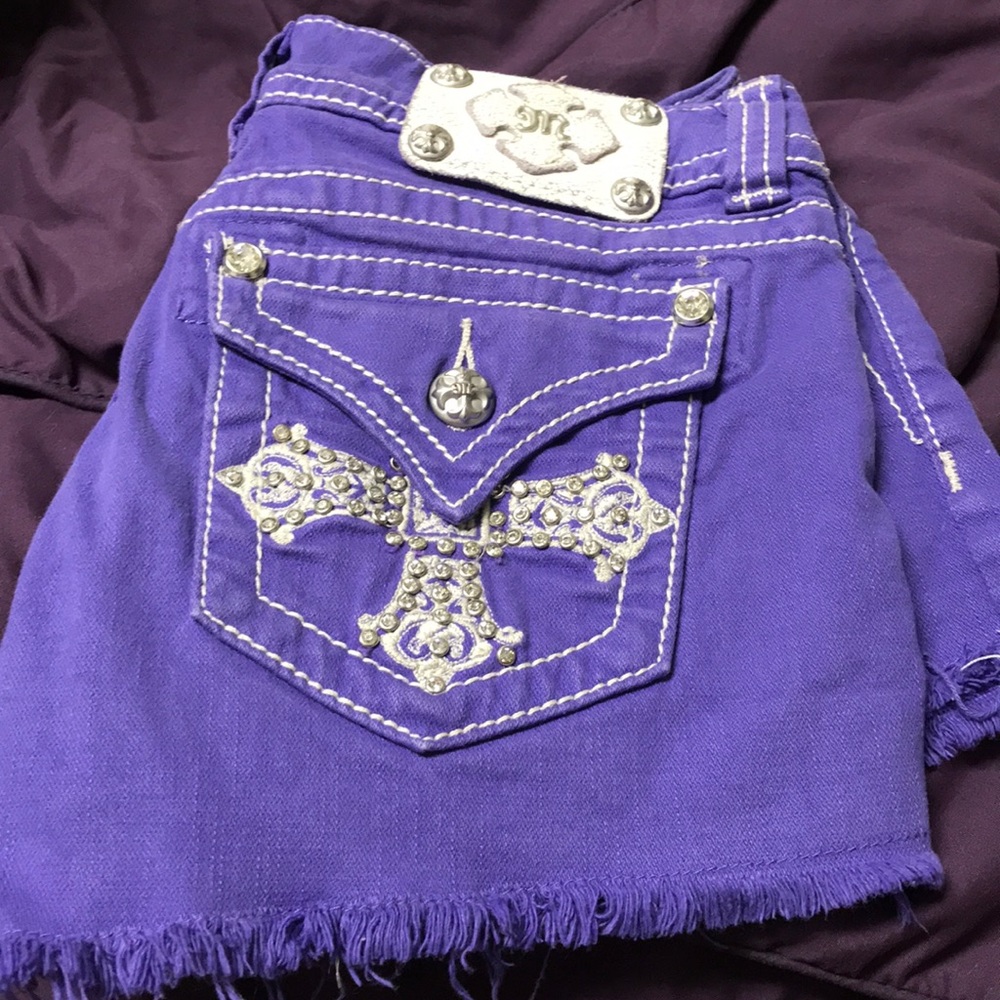 Miss Me purple shorts size 27